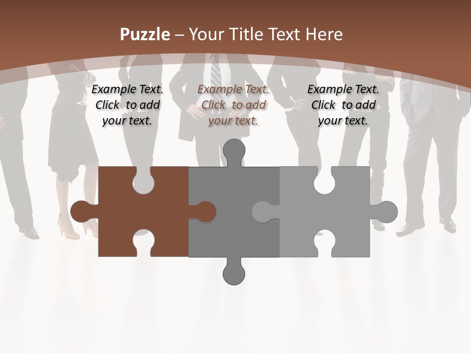 Young Attractive Business People - The Elite Business Team PowerPoint Template