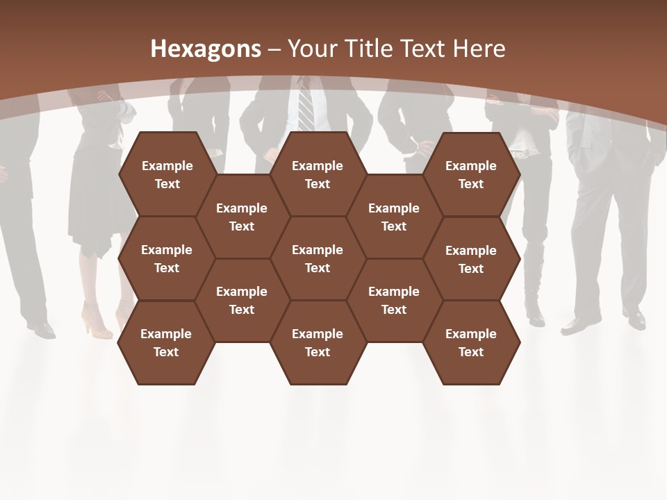 Young Attractive Business People - The Elite Business Team PowerPoint Template