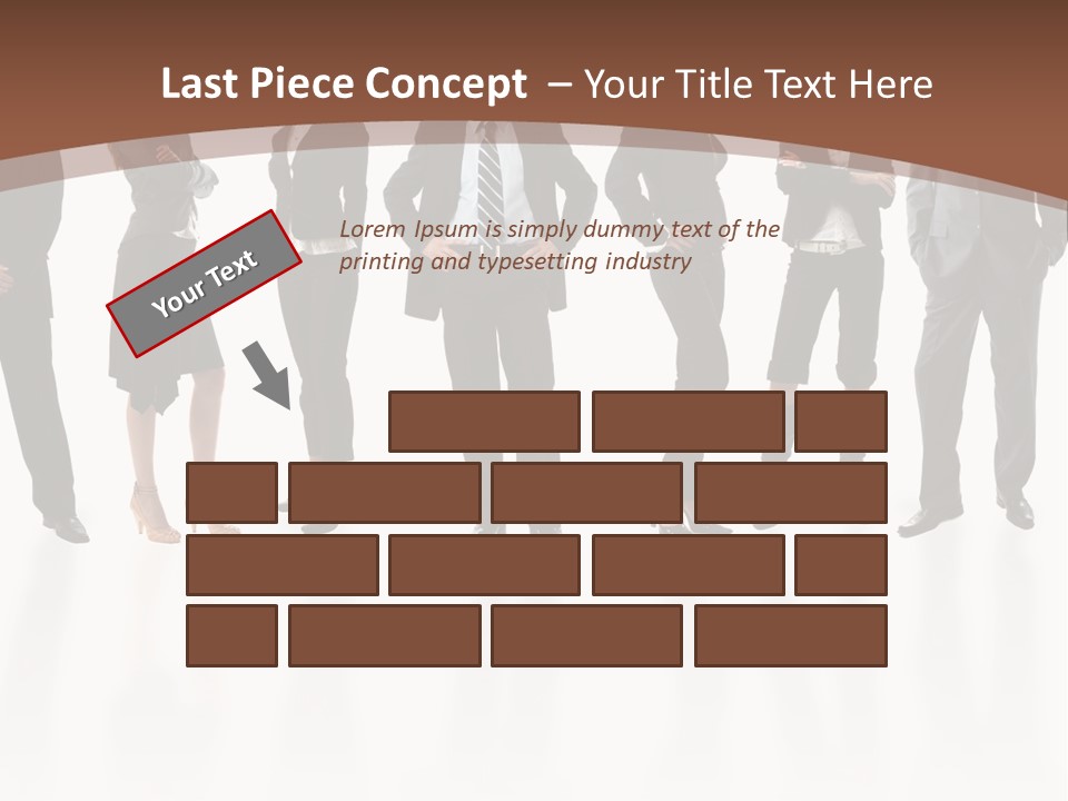 Young Attractive Business People - The Elite Business Team PowerPoint Template