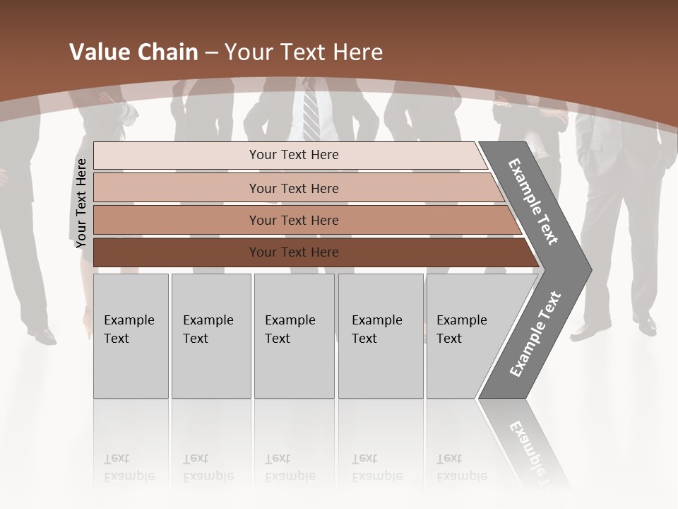 Young Attractive Business People - The Elite Business Team PowerPoint Template