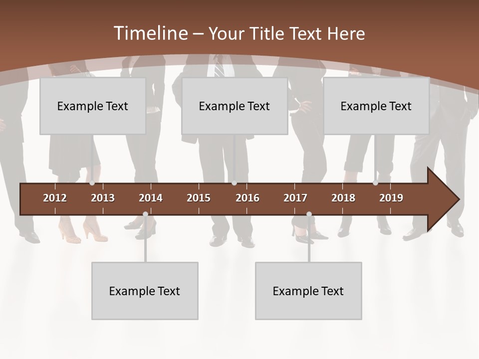 Young Attractive Business People - The Elite Business Team PowerPoint Template