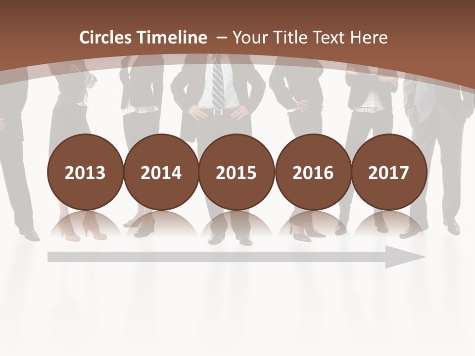 Young Attractive Business People - The Elite Business Team PowerPoint Template