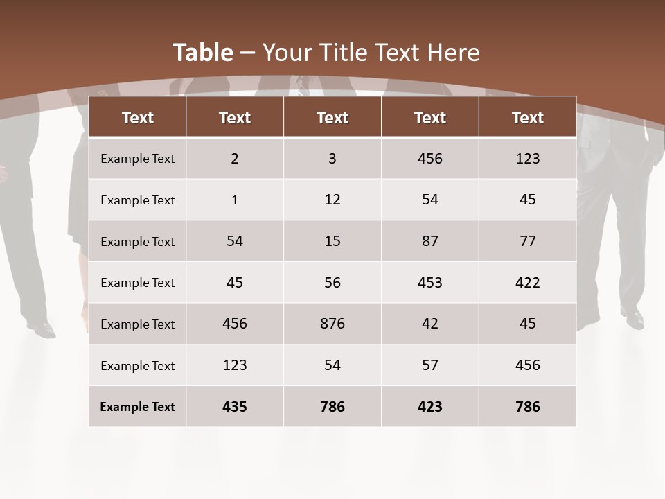 Young Attractive Business People - The Elite Business Team PowerPoint Template