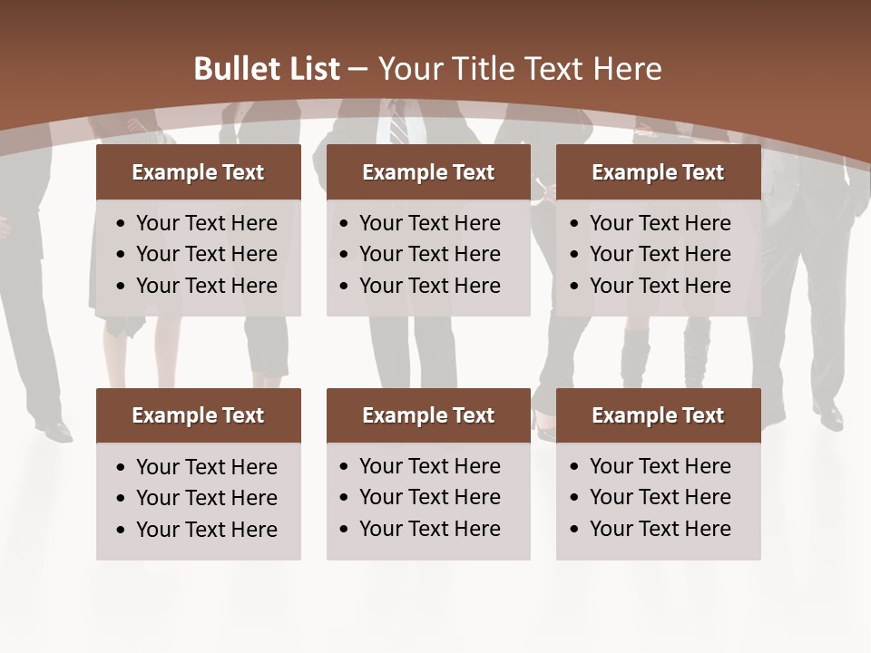 Young Attractive Business People - The Elite Business Team PowerPoint Template