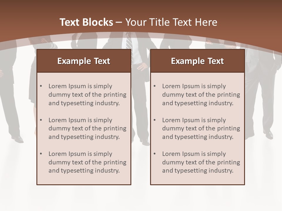 Young Attractive Business People - The Elite Business Team PowerPoint Template