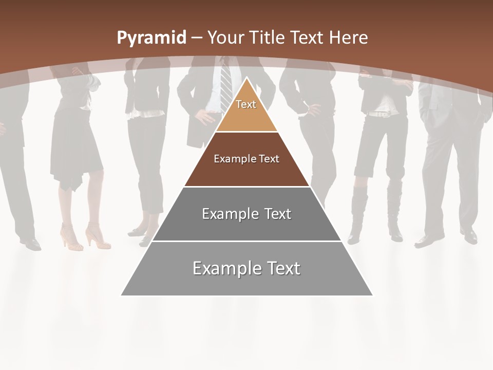 Young Attractive Business People - The Elite Business Team PowerPoint Template