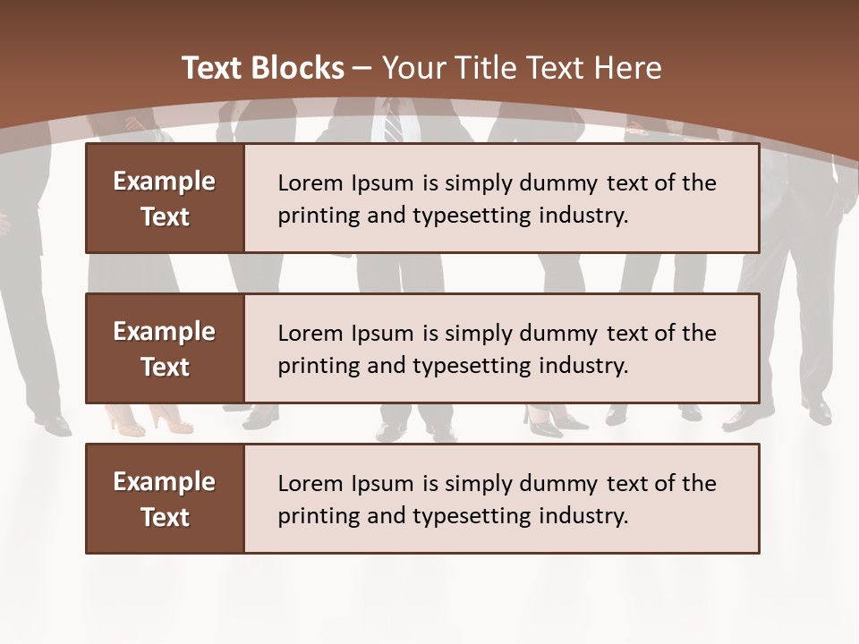 Young Attractive Business People - The Elite Business Team PowerPoint Template