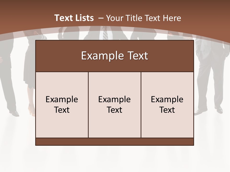 Young Attractive Business People - The Elite Business Team PowerPoint Template
