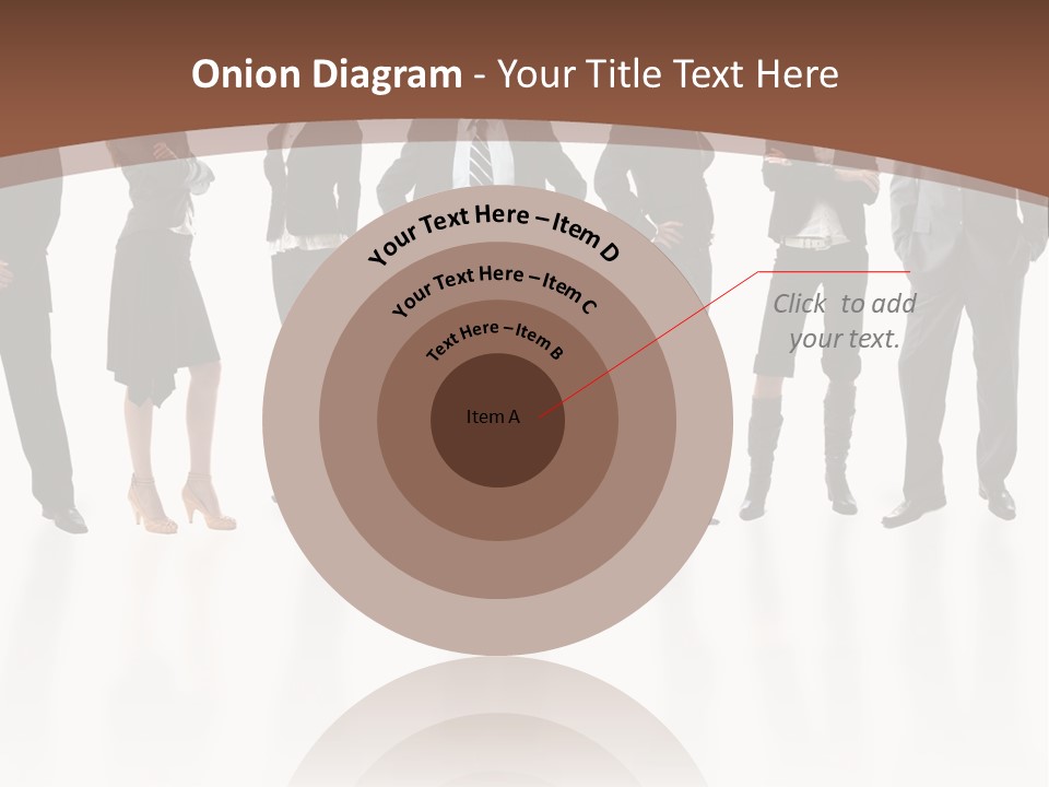 Young Attractive Business People - The Elite Business Team PowerPoint Template