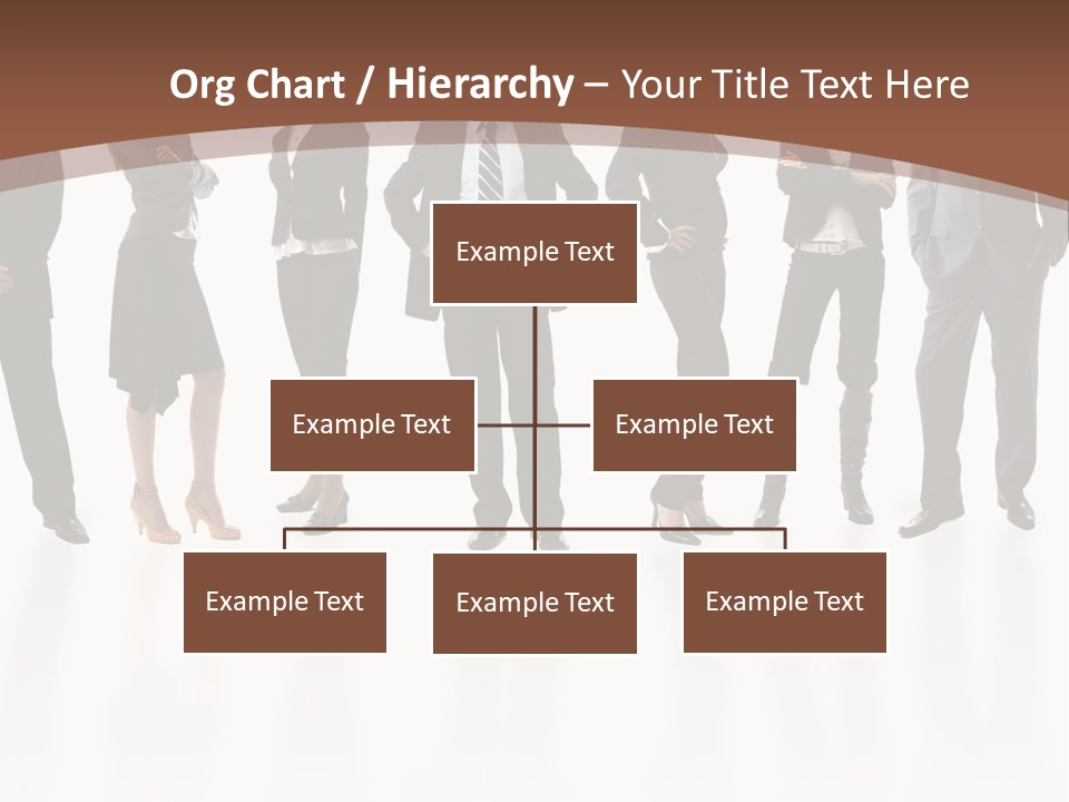 Young Attractive Business People - The Elite Business Team PowerPoint Template