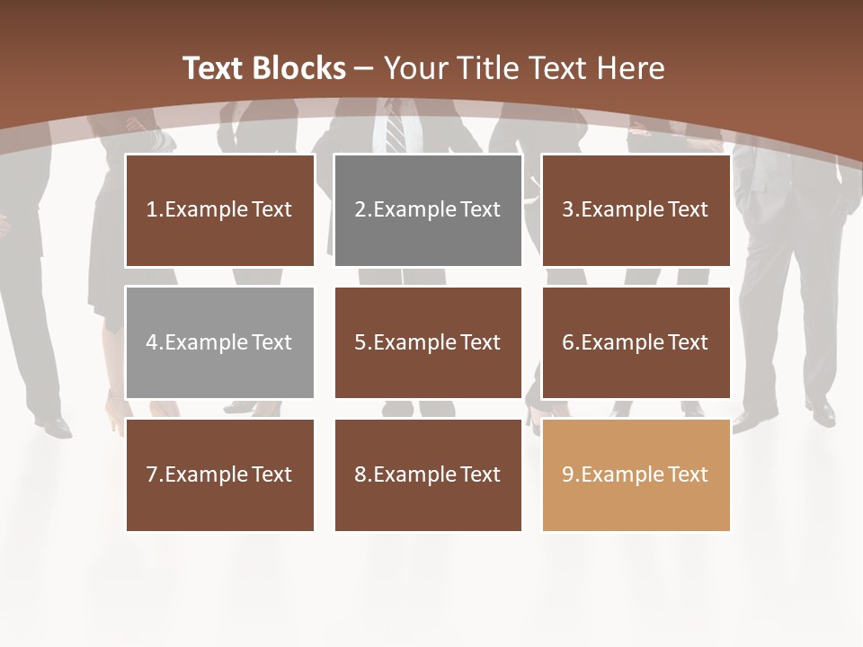 Young Attractive Business People - The Elite Business Team PowerPoint Template