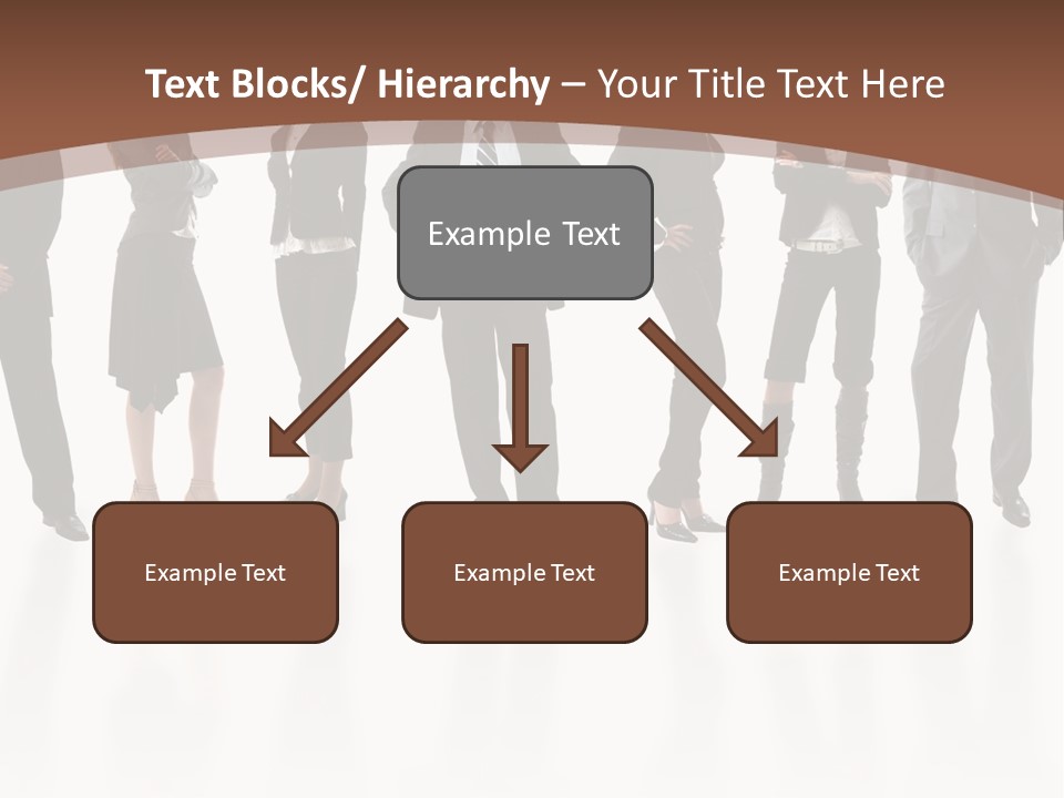 Young Attractive Business People - The Elite Business Team PowerPoint Template