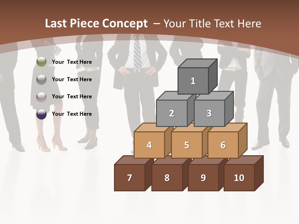 Young Attractive Business People - The Elite Business Team PowerPoint Template