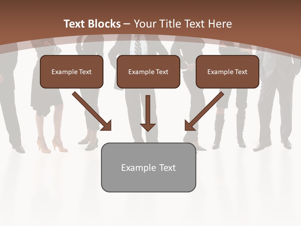 Young Attractive Business People - The Elite Business Team PowerPoint Template
