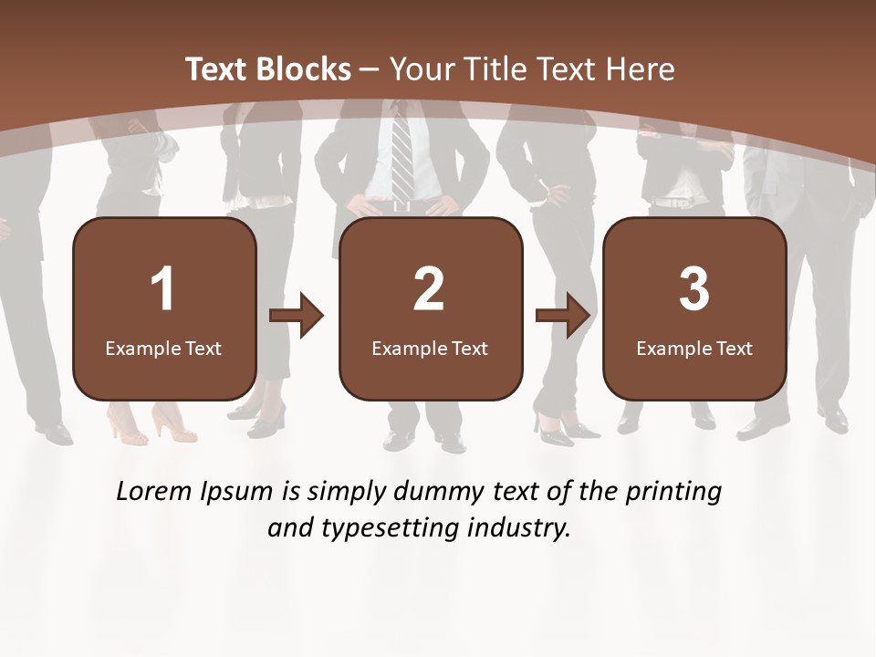 Young Attractive Business People - The Elite Business Team PowerPoint Template