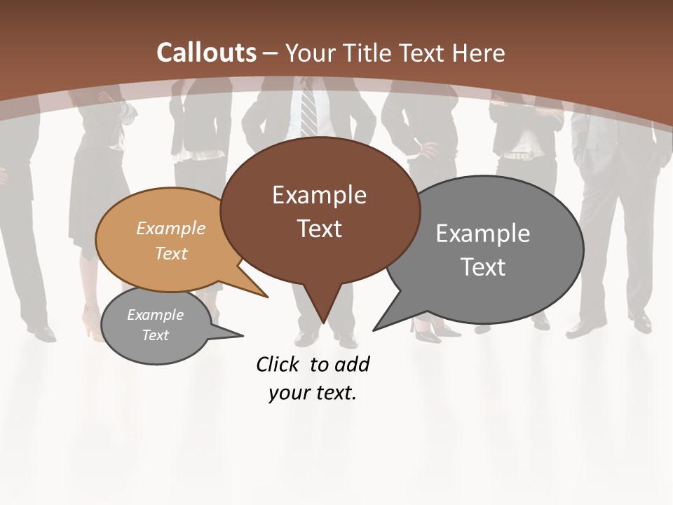 Young Attractive Business People - The Elite Business Team PowerPoint Template