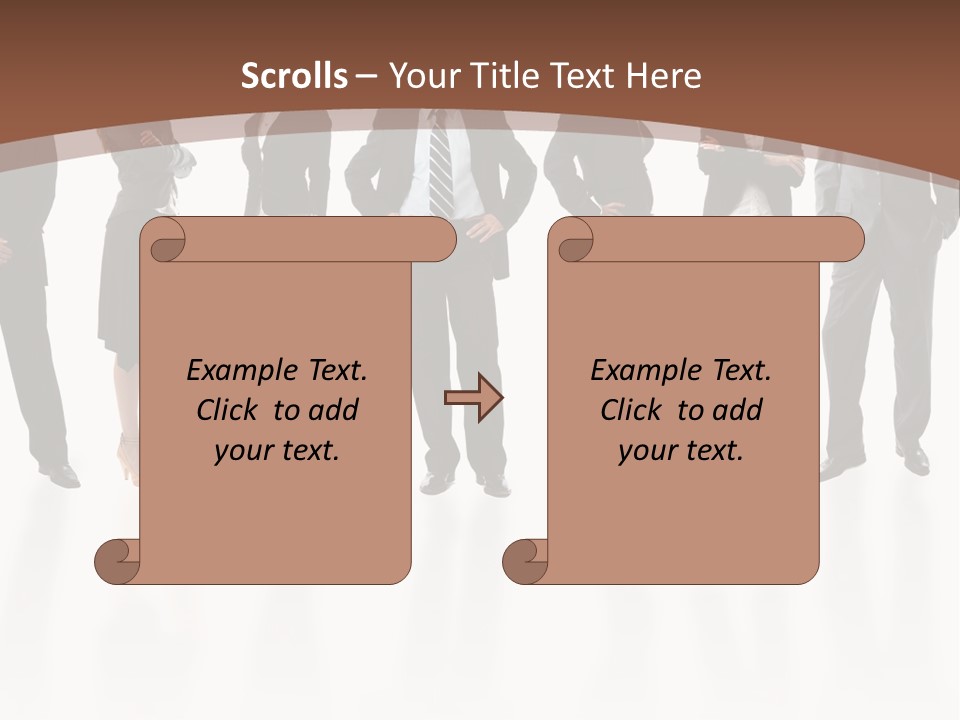 Young Attractive Business People - The Elite Business Team PowerPoint Template