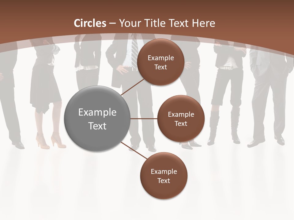 Young Attractive Business People - The Elite Business Team PowerPoint Template