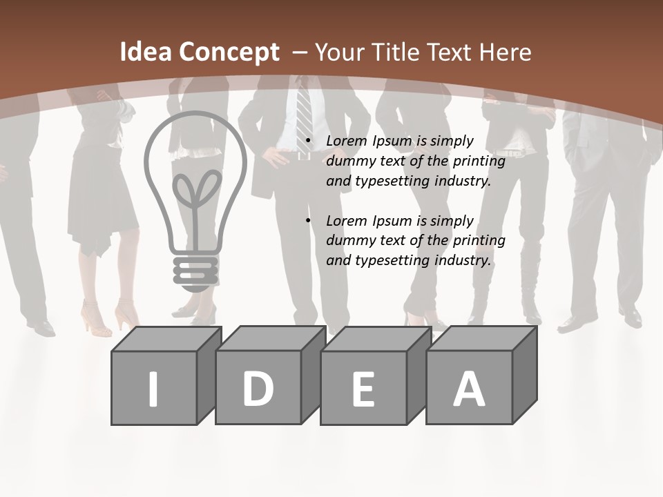 Young Attractive Business People - The Elite Business Team PowerPoint Template