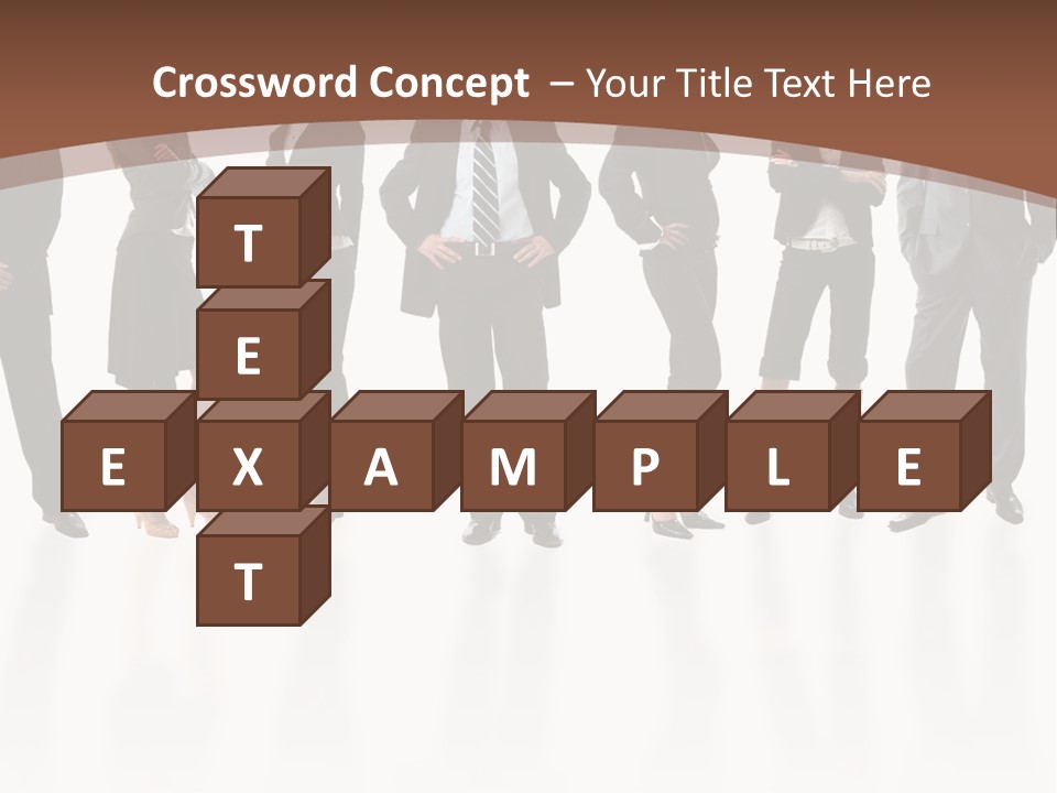 Young Attractive Business People - The Elite Business Team PowerPoint Template