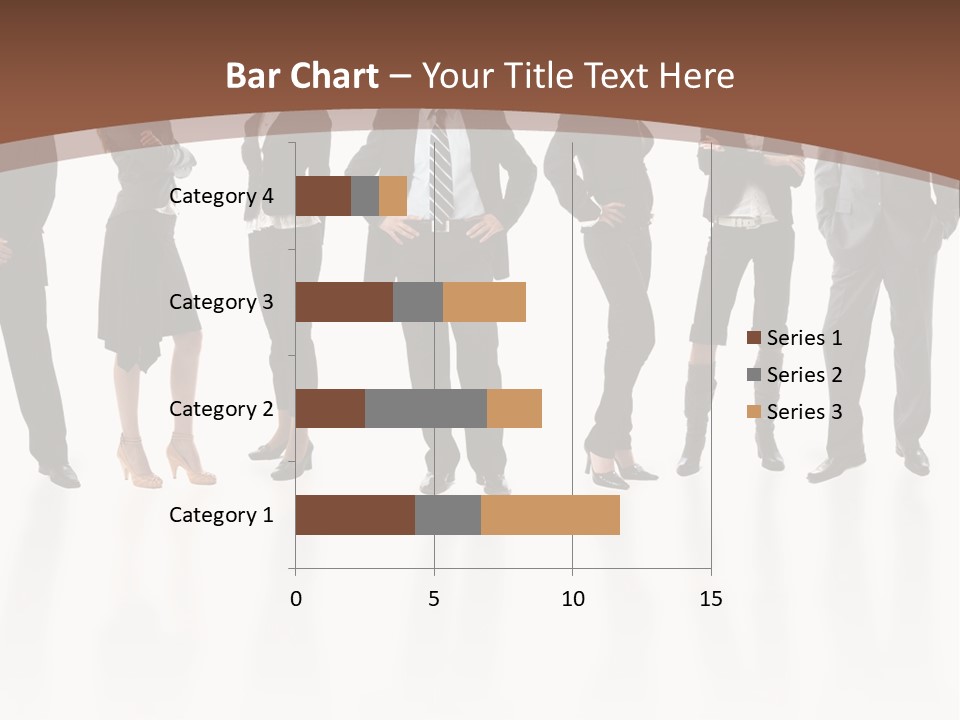Young Attractive Business People - The Elite Business Team PowerPoint Template
