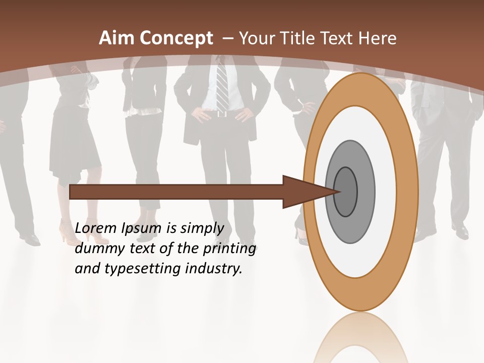 Young Attractive Business People - The Elite Business Team PowerPoint Template