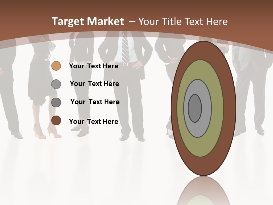 Young Attractive Business People - The Elite Business Team PowerPoint Template