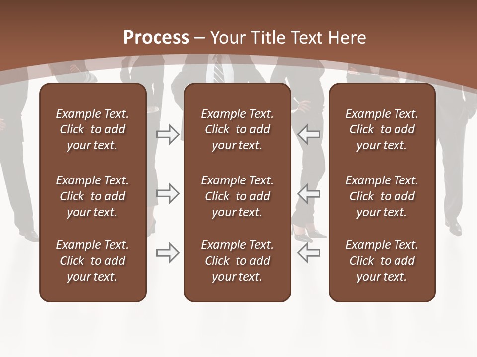 Young Attractive Business People - The Elite Business Team PowerPoint Template