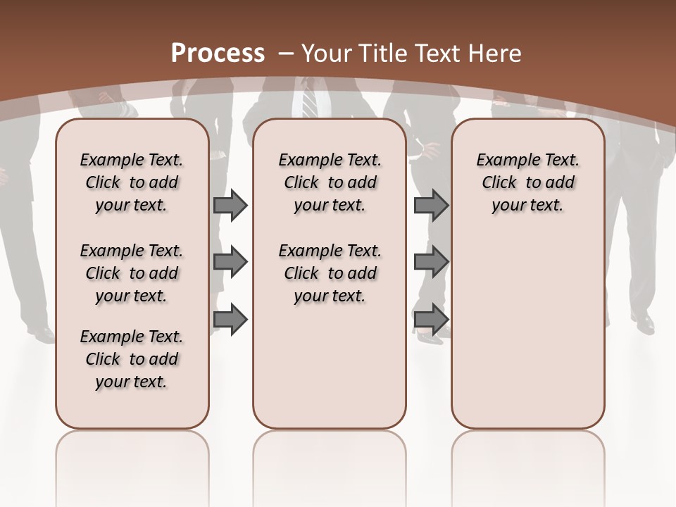 Young Attractive Business People - The Elite Business Team PowerPoint Template