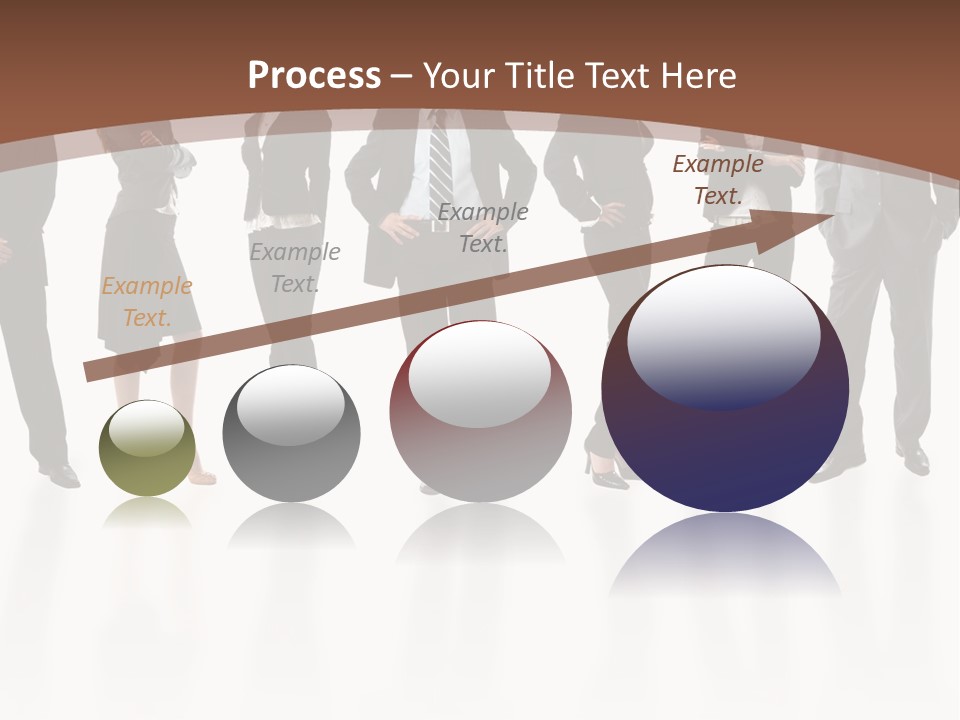 Young Attractive Business People - The Elite Business Team PowerPoint Template