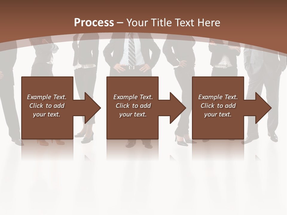 Young Attractive Business People - The Elite Business Team PowerPoint Template