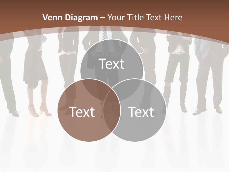 Young Attractive Business People - The Elite Business Team PowerPoint Template