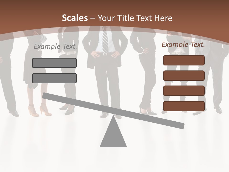 Young Attractive Business People - The Elite Business Team PowerPoint Template