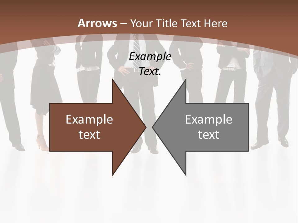 Young Attractive Business People - The Elite Business Team PowerPoint Template