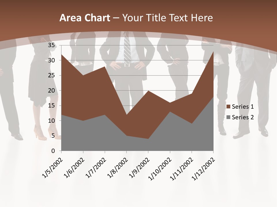 Young Attractive Business People - The Elite Business Team PowerPoint Template