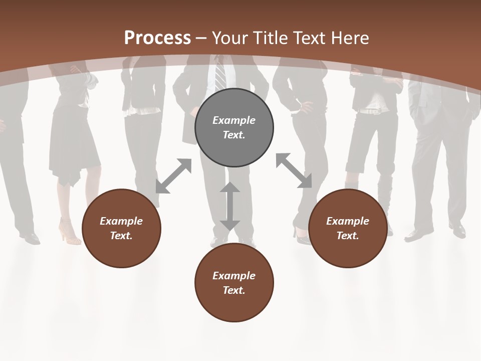 Young Attractive Business People - The Elite Business Team PowerPoint Template