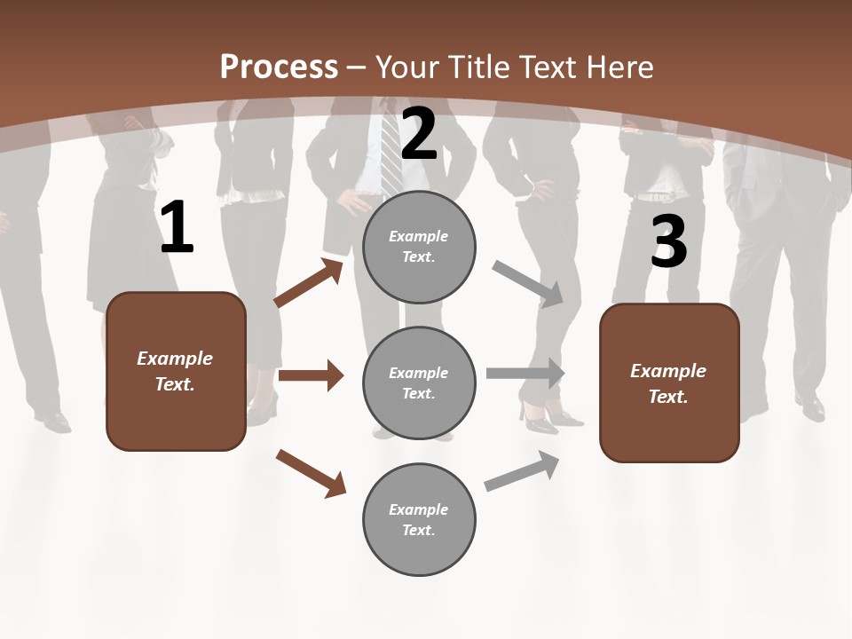 Young Attractive Business People - The Elite Business Team PowerPoint Template