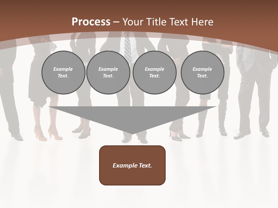 Young Attractive Business People - The Elite Business Team PowerPoint Template