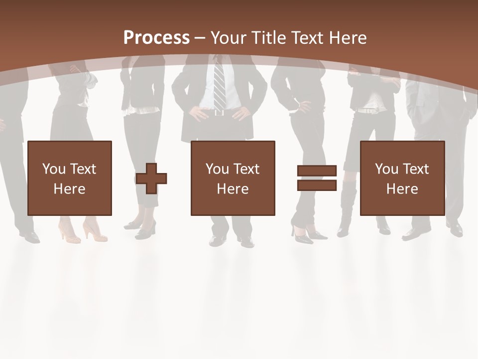 Young Attractive Business People - The Elite Business Team PowerPoint Template