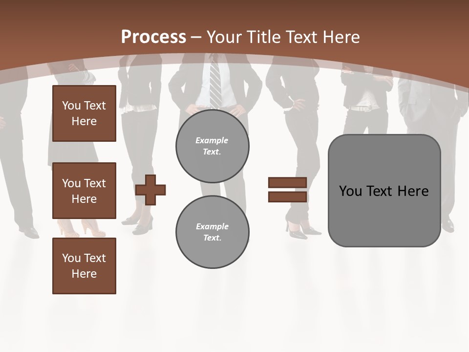 Young Attractive Business People - The Elite Business Team PowerPoint Template