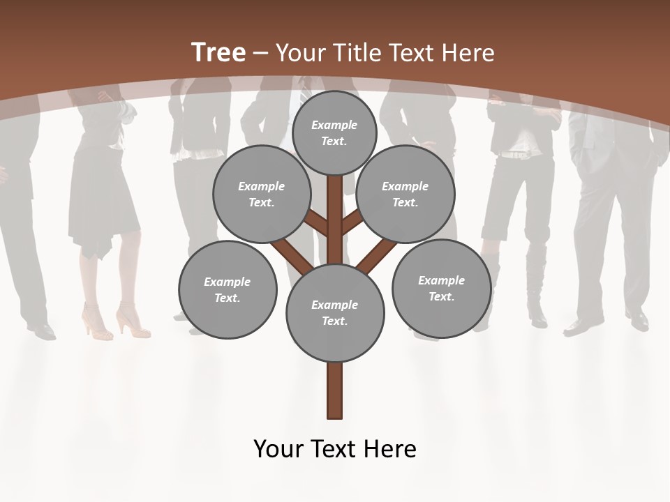 Young Attractive Business People - The Elite Business Team PowerPoint Template