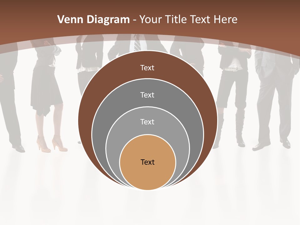 Young Attractive Business People - The Elite Business Team PowerPoint Template