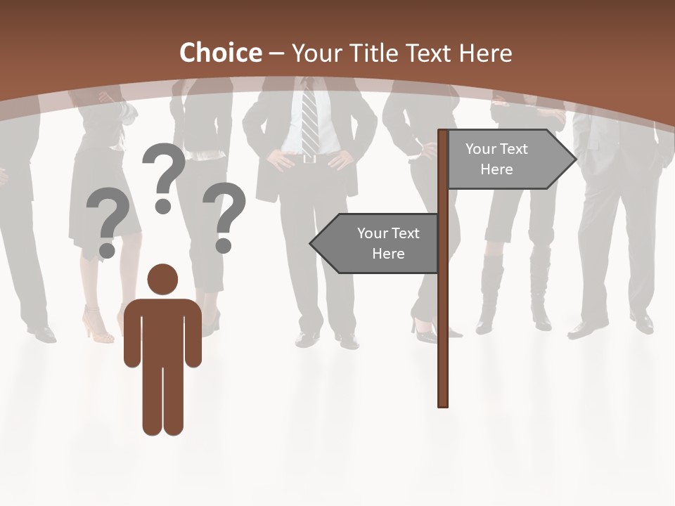 Young Attractive Business People - The Elite Business Team PowerPoint Template