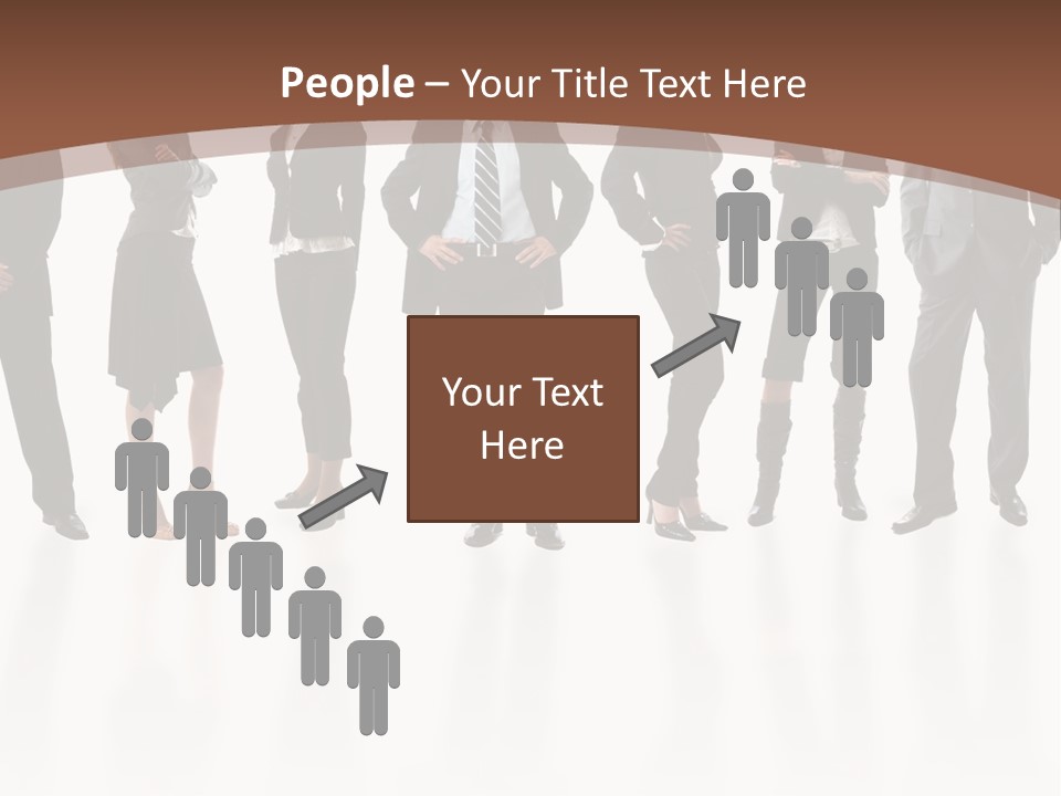 Young Attractive Business People - The Elite Business Team PowerPoint Template