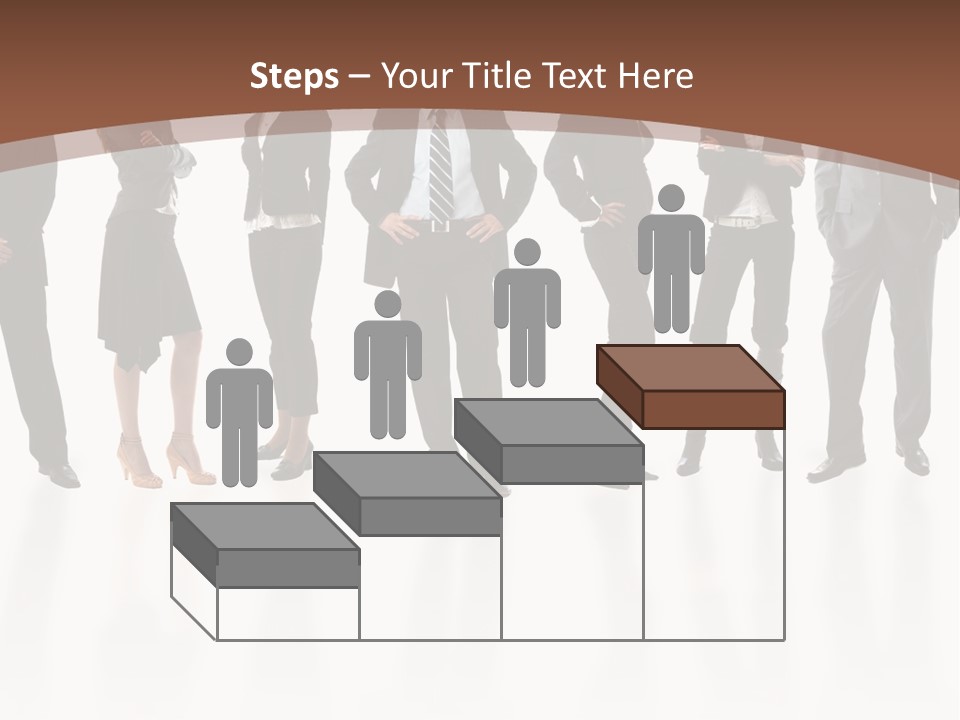 Young Attractive Business People - The Elite Business Team PowerPoint Template