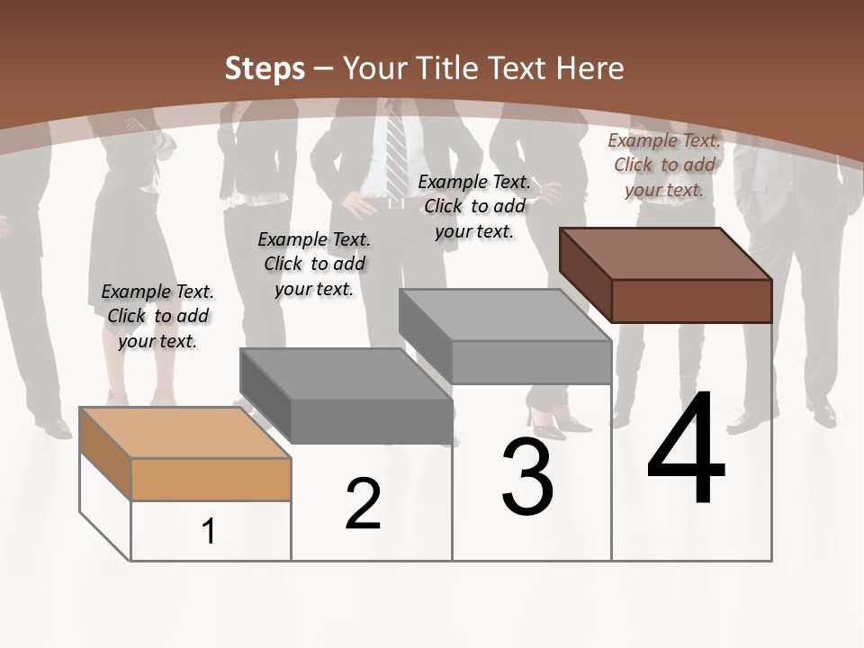 Young Attractive Business People - The Elite Business Team PowerPoint Template