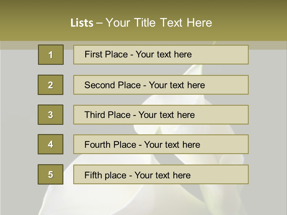 Calla Lillies PowerPoint Template