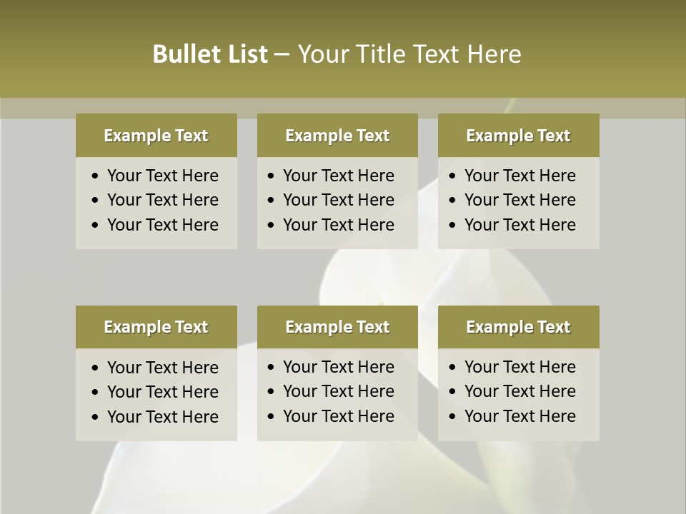 Calla Lillies PowerPoint Template