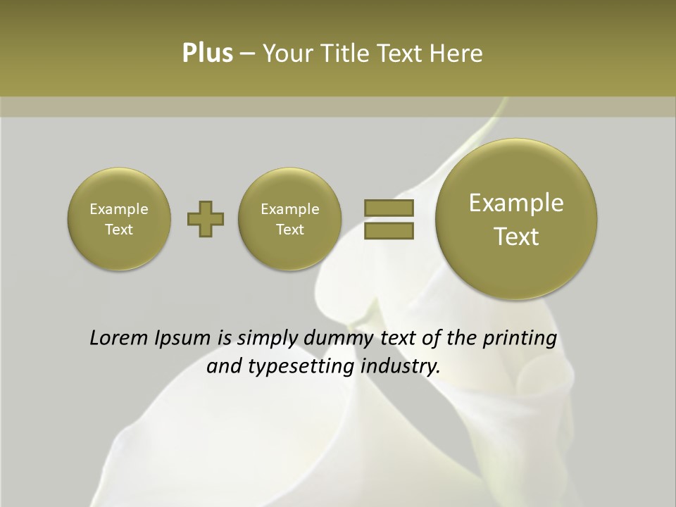 Calla Lillies PowerPoint Template