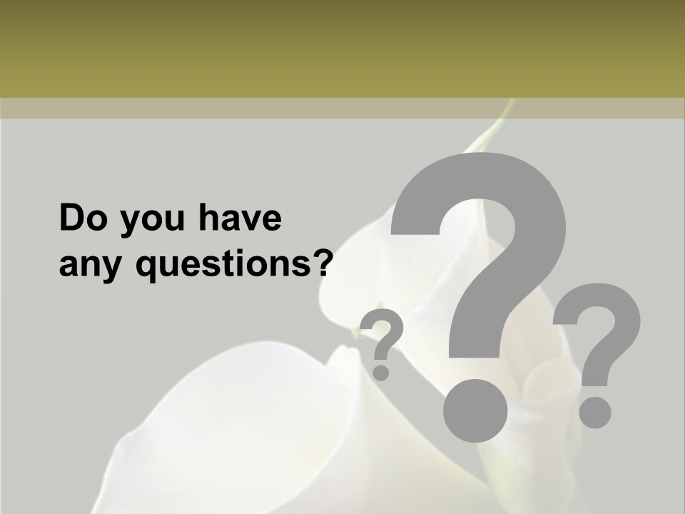 Calla Lillies PowerPoint Template